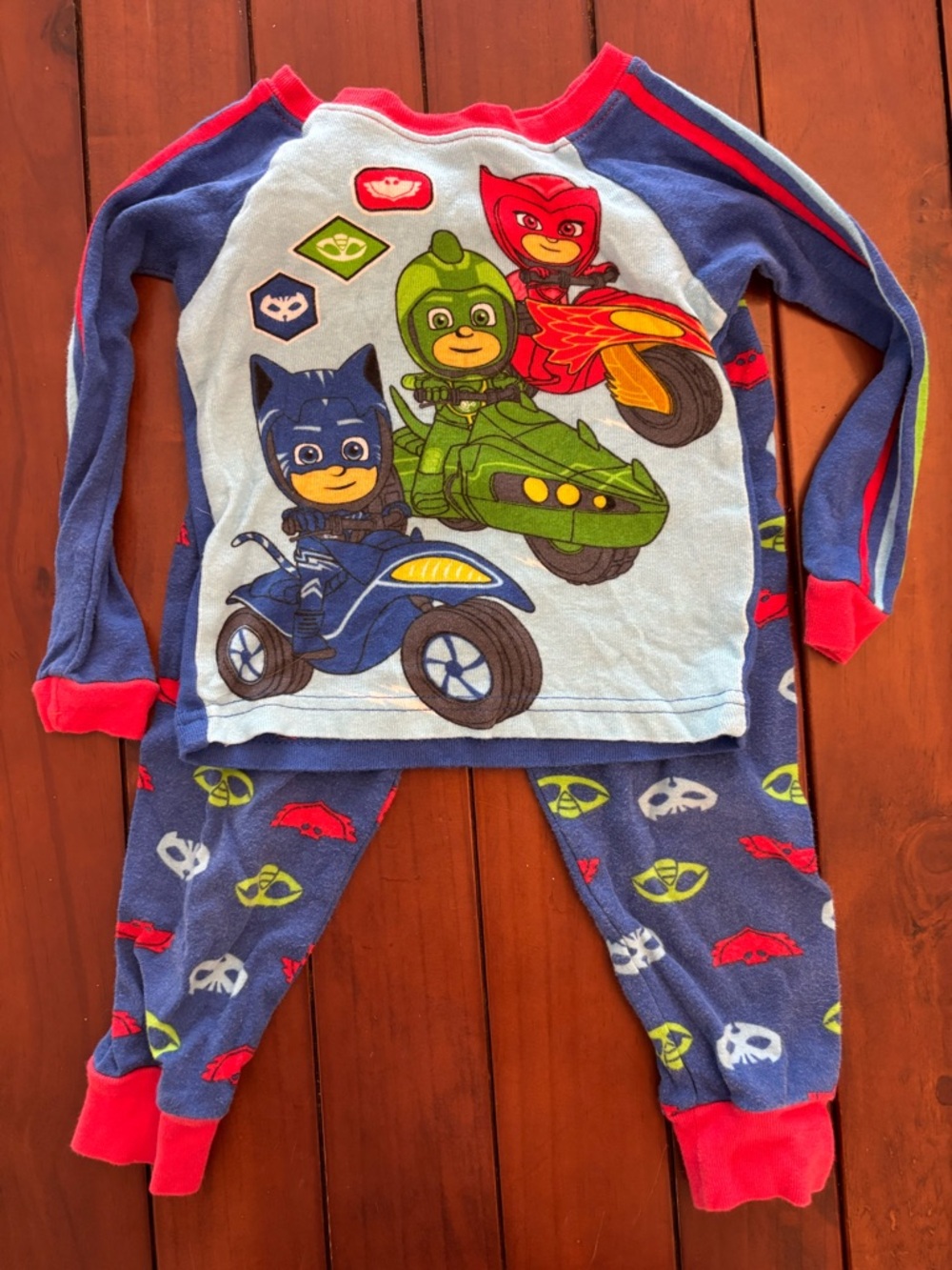 Kids PJ Masks Two-Piece Pajama Set - Blue/Red